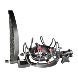 Rycote InVision Studio Kit with USM: InVision USM with the Universal Pop Filter attached.