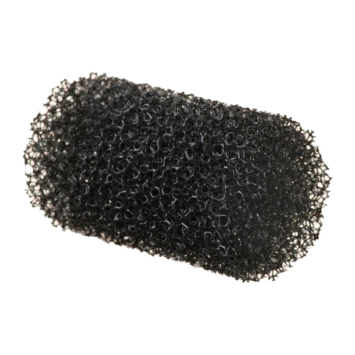 Rycote Mic Tubes, Long (Pack of 3): One black foam insert lying on its side.