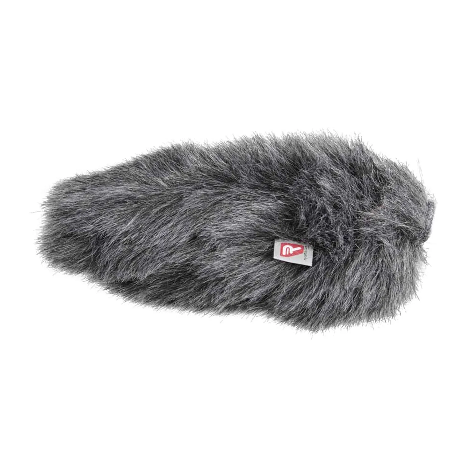 Rycote Mini Windjammers for Mic Foams - 10 cm SGM Foam, a gray fur Mini Windjammer for a 10 cm shotgun mic foam.