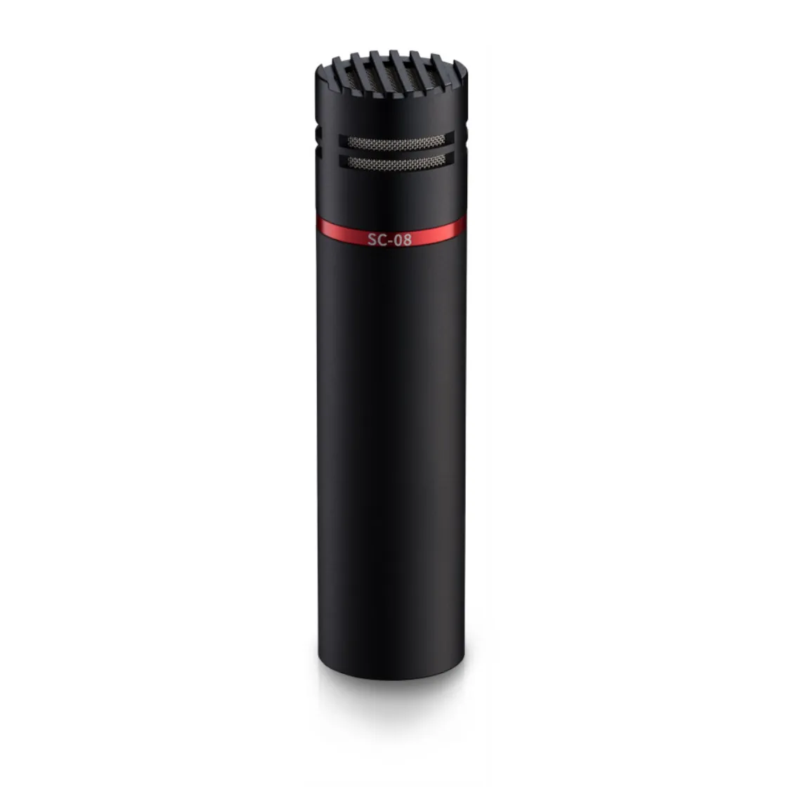 Rycote SC-08 Compact Supercardioid Condenser Microphone (Stereo Pair): One SC-08 microphone standing upright.