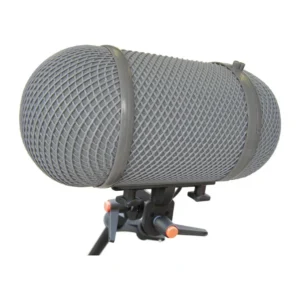 Rycote ORTF Windshield Kit (Without Connbox): The ORTF kit with its windshield basket fitted.