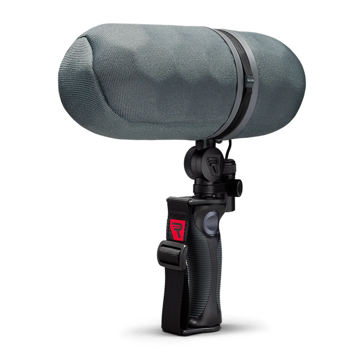 Rycote Nano-Shield Windshield Kit - NS1-BA: NS1-BA basket on the pistol grip.