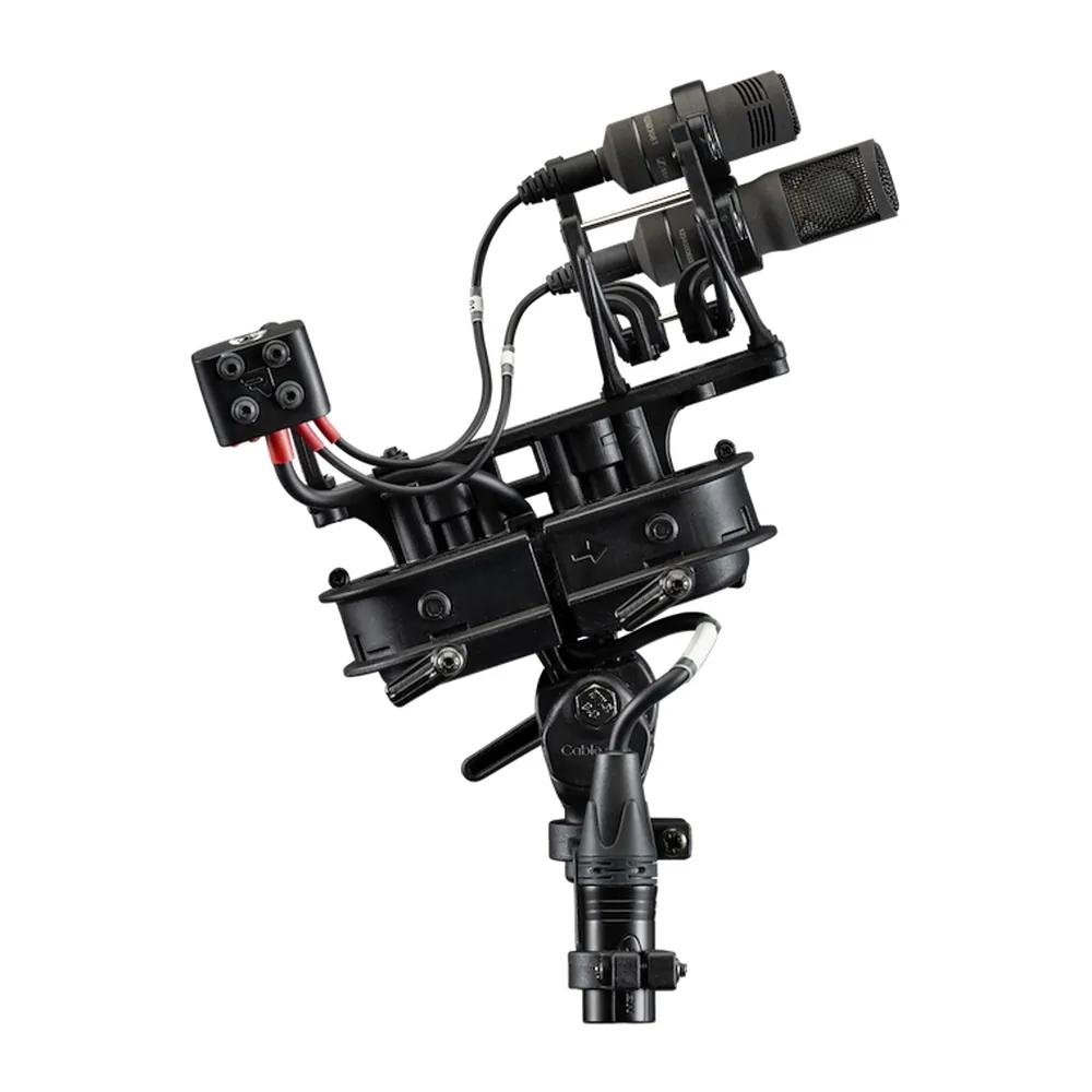 Rycote Stereo Cyclone MS Kit 17: The suspension holding the two mics without the basket.