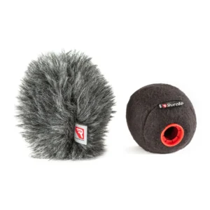 Rycote Baseball Windjammer Combo: Baseball Windjammer beside a Baseball windscreen.