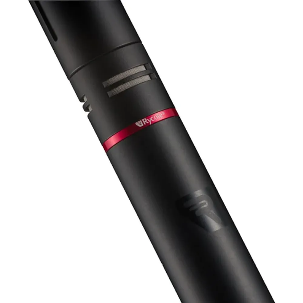 Rycote HC-15 Short Shotgun Microphone, close detail of the HC-15 body and red ring.