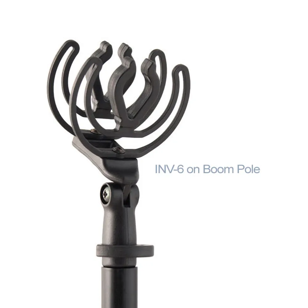 Rycote InVision Shock Mount: INV-6 on a boom pole.