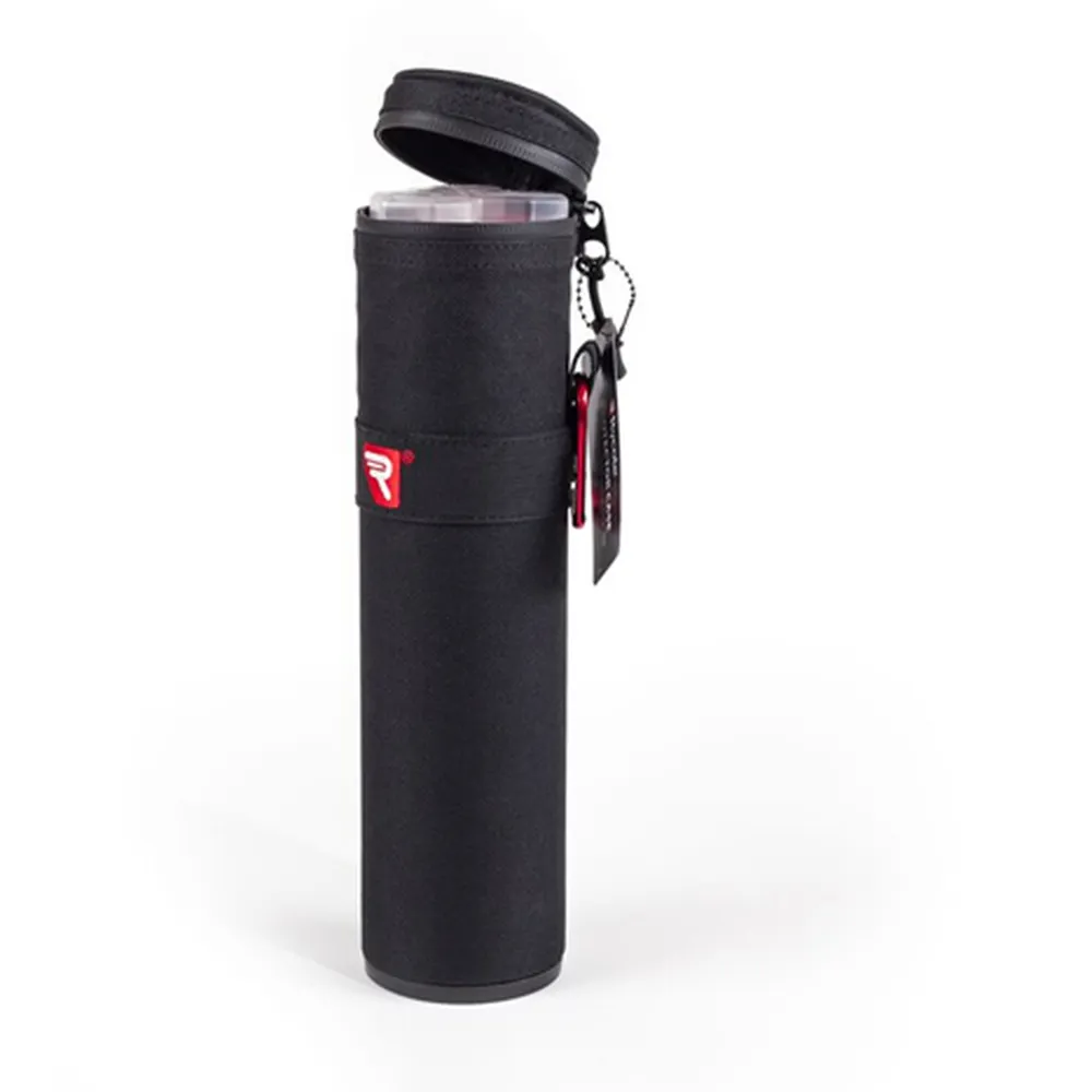 Rycote Mic Protector Case: The case standing upright.