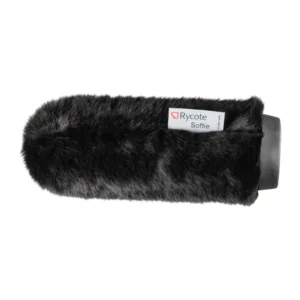 Rycote Short-Fur Softie: A black Short-Fur Softie with its Rycote tag.
