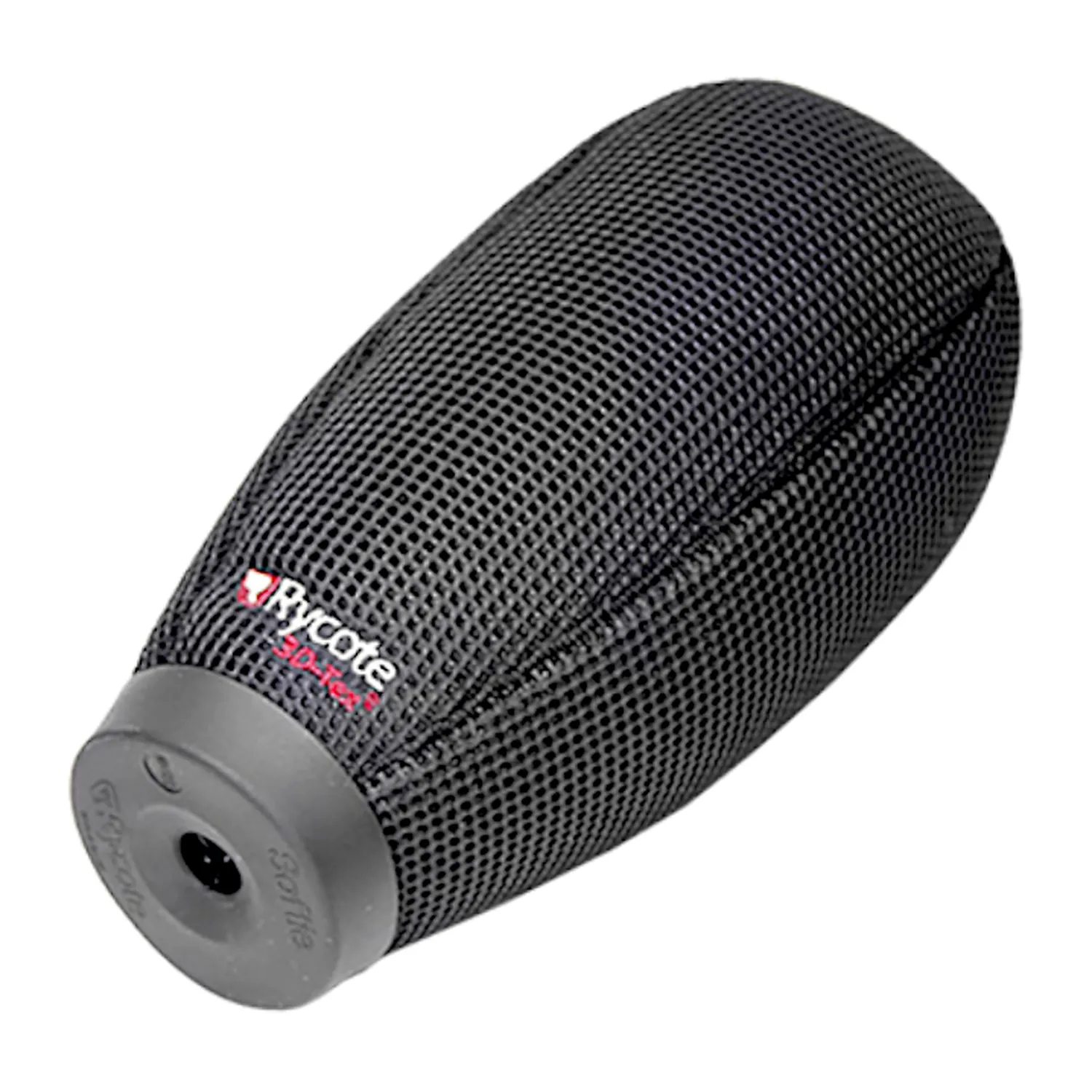 Rycote Super-Softie Slip-On Microphone Windshield: Black 3D-Tex Super-Softie with its Rycote label.