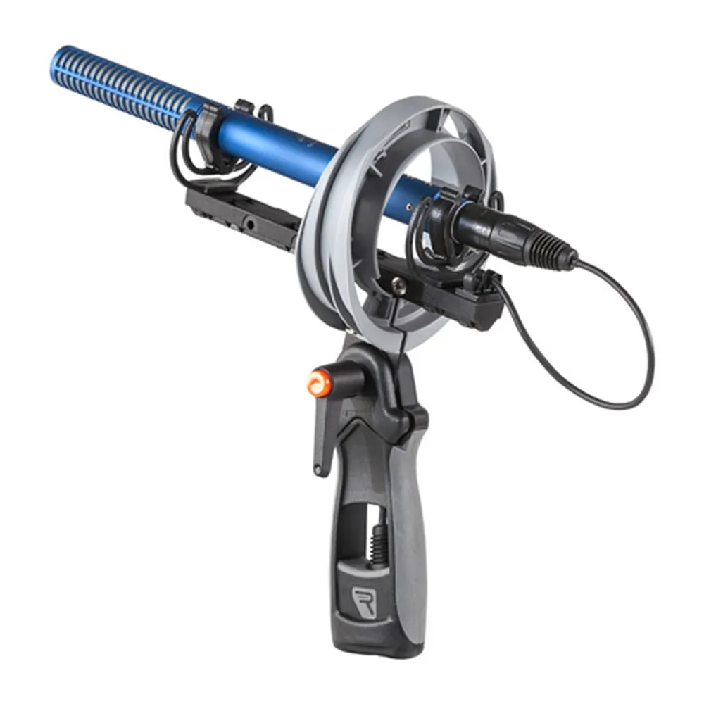 Rycote Super-Shield Windshield Kit: A shotgun mic in the Lyre suspension.