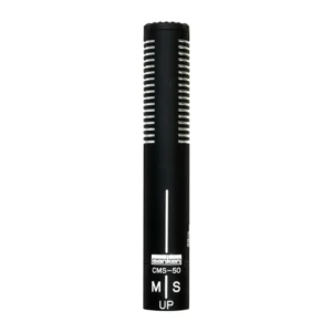 Sanken CMS-50 M-S Stereo Microphone: The stereo mic upright, with its M and S markings.