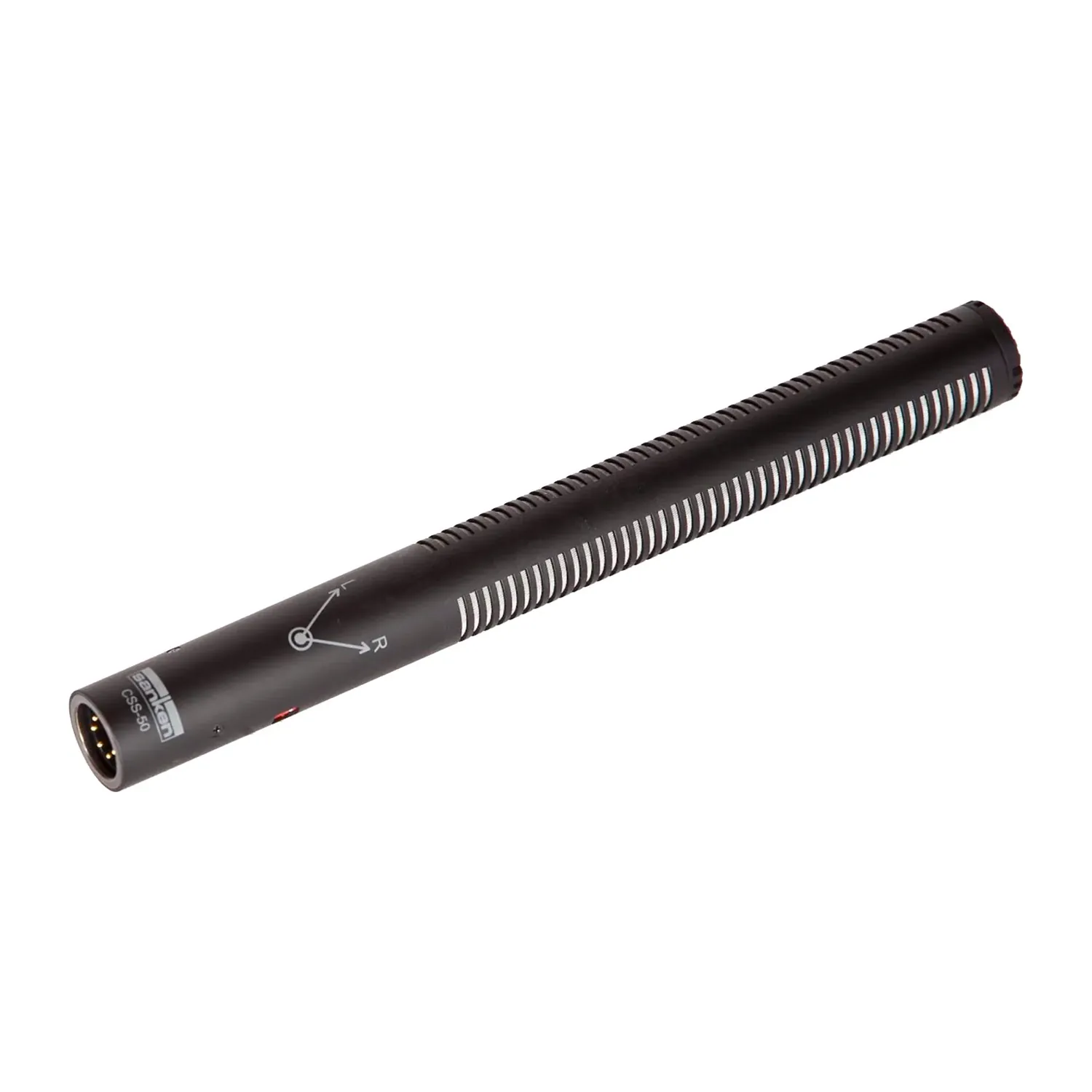 Sanken CSS-50 Three-Mode Stereo Shotgun Microphone: The matte black stereo shotgun mic.