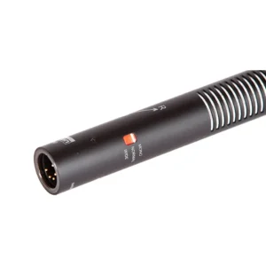 Sanken CSS-50 Three-Mode Stereo Shotgun Microphone: A close view of the XLR-5M end and the mode switch.