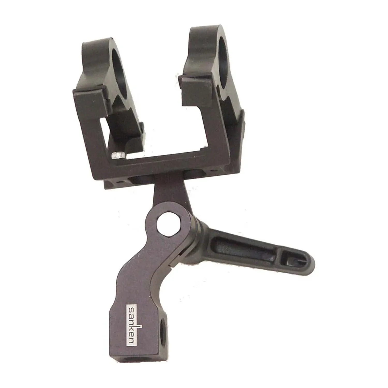 Sanken KS-1 Shock Mount for CS-1 and CS-1e: The black shock mount with its two polymer mounts and handle.