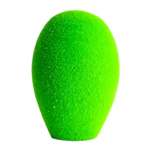 Schoeps B 5 D Hollow Foam Wind and Pop Shield: The chroma green B 5 D hollow foam windscreen.