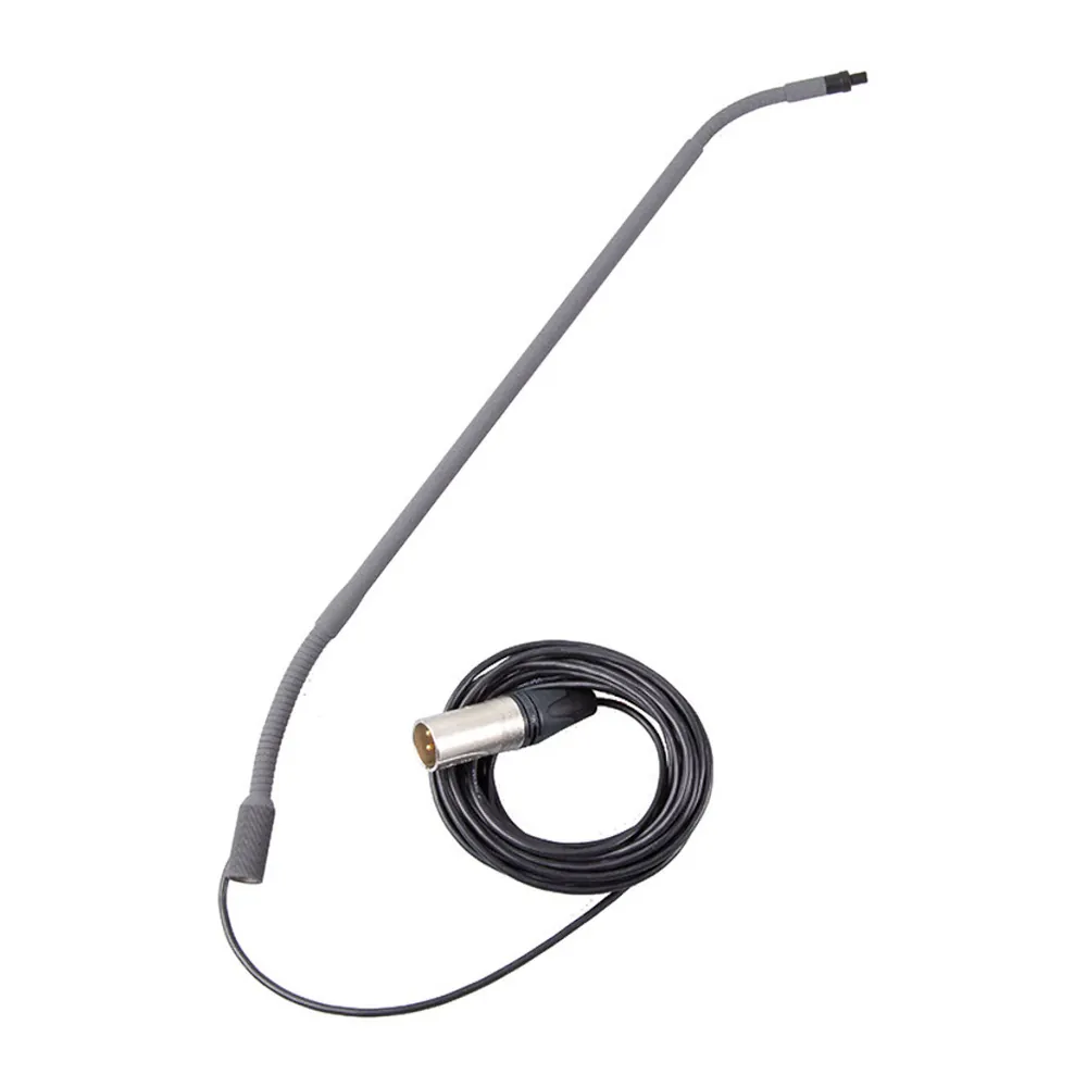Schoeps TM RS and TM SRS Gooseneck Table Stands: The stand with its cable and connector coiled.