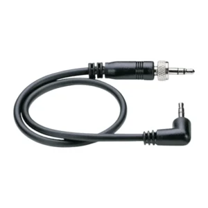 Sennheiser CL 1-N Line Output Cable for EK 100 G3: The CL 1-N cable, from its threaded 3.5 mm connector to its right-angle mini plug.