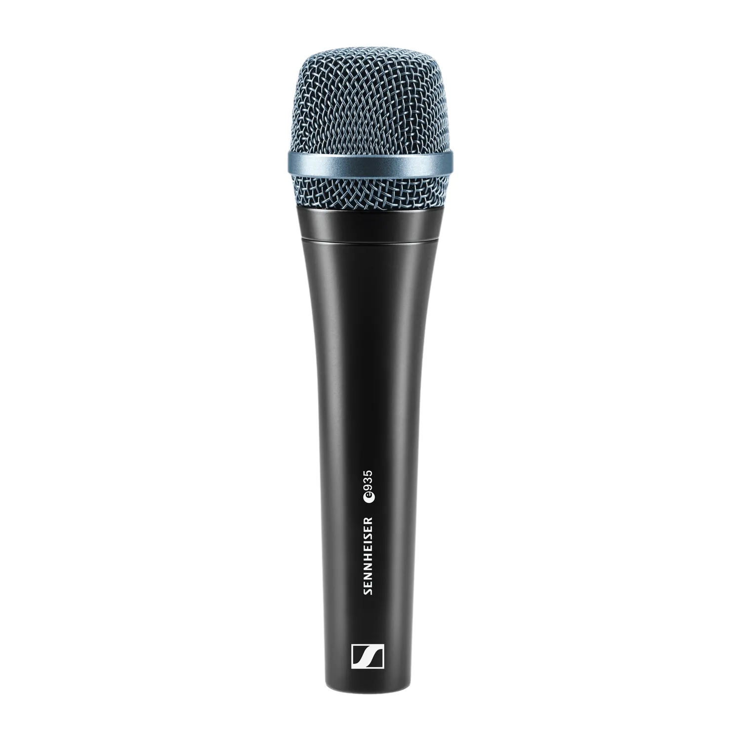 Sennheiser e 935 Dynamic Cardioid Vocal Microphone: The e 935 handheld microphone, upright.