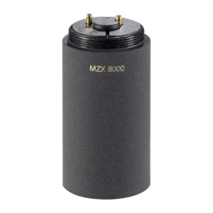 Sennheiser MZX 8000 XLR Module for MKH 8000 Capsules: The MZX 8000 XLR module, its contact end up.