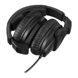Sennheiser HD 280 PRO Closed-Back Monitoring Headphones: The HD 280 PRO with its earcups folded and turned flat.