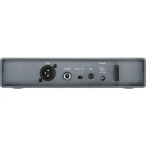 Sennheiser XSW 1-ME2 Wireless Lavalier Set (548-572 MHz): The EM-XSW 1 rear panel, with its XLR and 6.3 mm outputs.