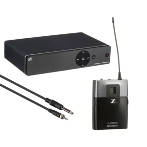 Sennheiser XSW 1-CI1 Wireless Instrument Set (548-572 MHz): The EM-XSW 1 receiver, the SK-XSW bodypack, and the CI 1 cable.