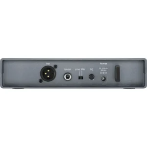 Sennheiser XSW 1-CI1 Wireless Instrument Set (548-572 MHz): The EM-XSW 1 rear panel, with its XLR and 6.3 mm outputs.