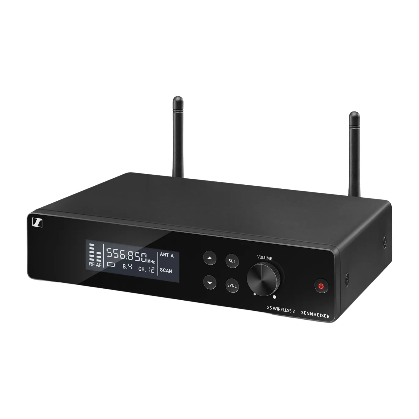 Sennheiser XSW 2-835 Wireless Vocal Set (548-572 MHz): The EM-XSW 2 receiver with its two antennas.