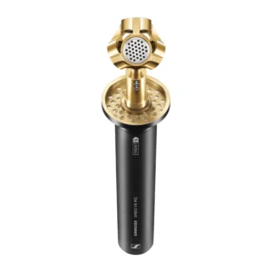 Sennheiser AMBEO VR Mic Ambisonic 3D Microphone: The AMBEO VR Mic from above, its four capsules showing.