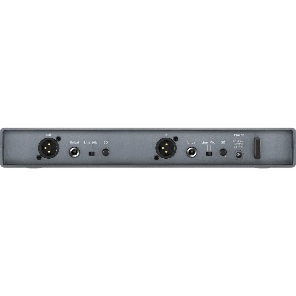 Sennheiser XSW 1-835 Dual Wireless Vocal Set (548-572 MHz): The EM-XSW 1 DUAL rear panel, with two sets of outputs.
