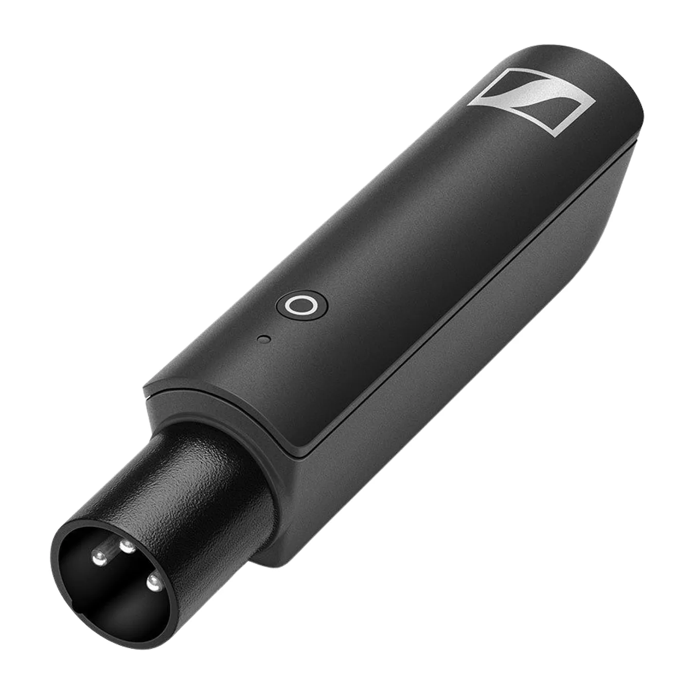 Sennheiser XSW-D Lavalier Set: The XSW-D XLR male receiver at an angle.