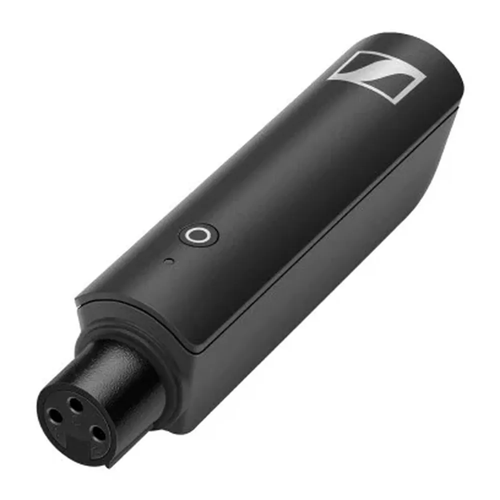 Sennheiser XSW-D Portable Interview Set: The XSW-D XLR female transmitter at an angle.