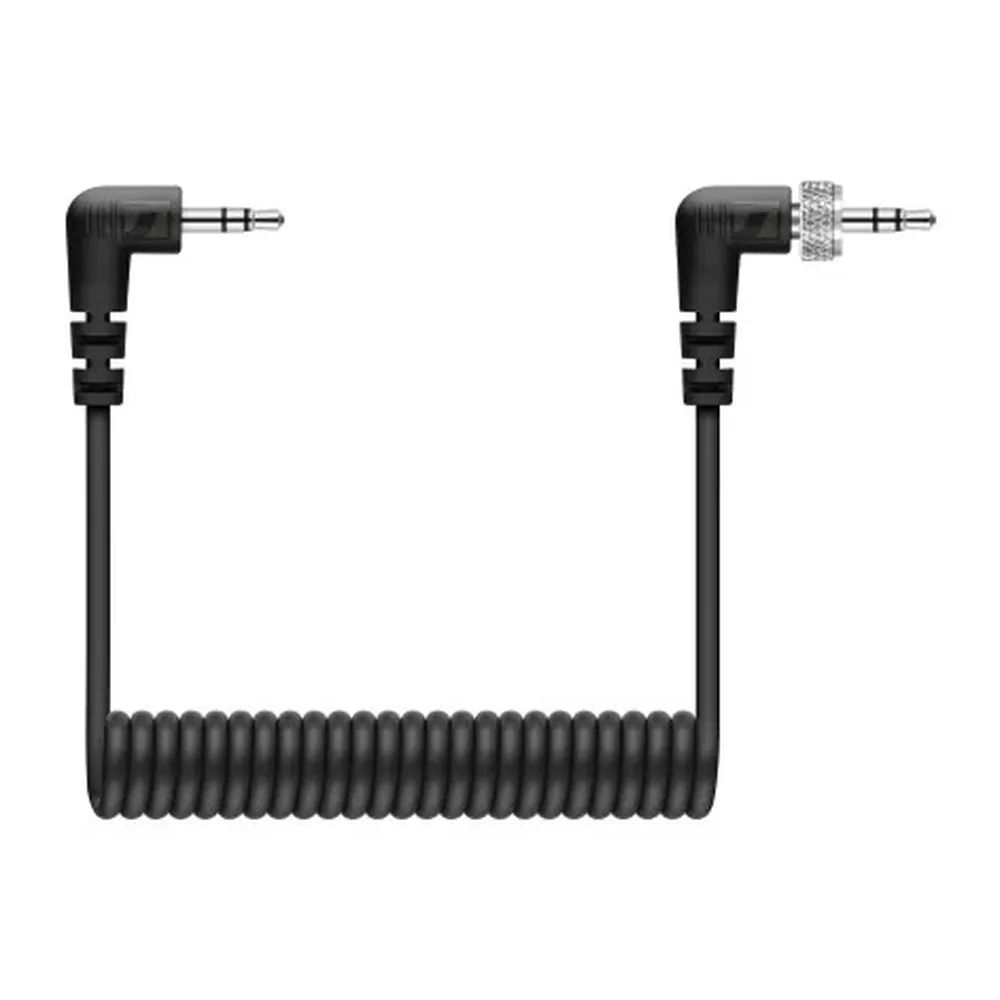 Sennheiser XSW-D Portable Interview Set: The coiled 3.5 mm cable.