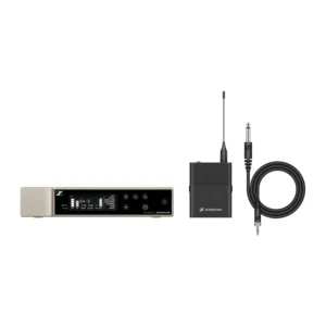 Sennheiser EW-D CI1 SET Digital Wireless Instrument Set: The EW-D EM receiver, the EW-D SK bodypack, and the CI 1 cable.