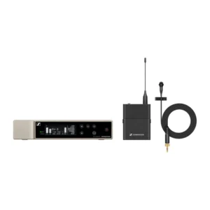 Sennheiser EW-D ME2 SET Digital Wireless Lavalier Set: The EW-D EM receiver, the EW-D SK bodypack, and the ME 2 lavalier.