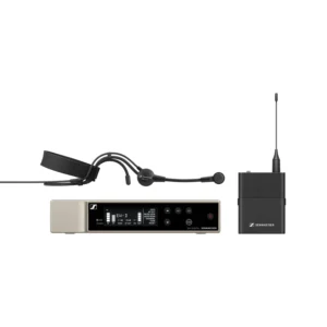 Sennheiser EW-D ME3 SET Digital Wireless Headmic Set: The EW-D EM receiver, the EW-D SK bodypack, and the ME 3 headset.