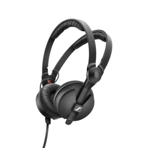 Sennheiser HD 25 On-Ear Headphones: The HD 25 at an angle, with its straight cable.