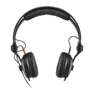 Sennheiser HD 25 On-Ear Headphones: The HD 25 from the front, with its split headband open.