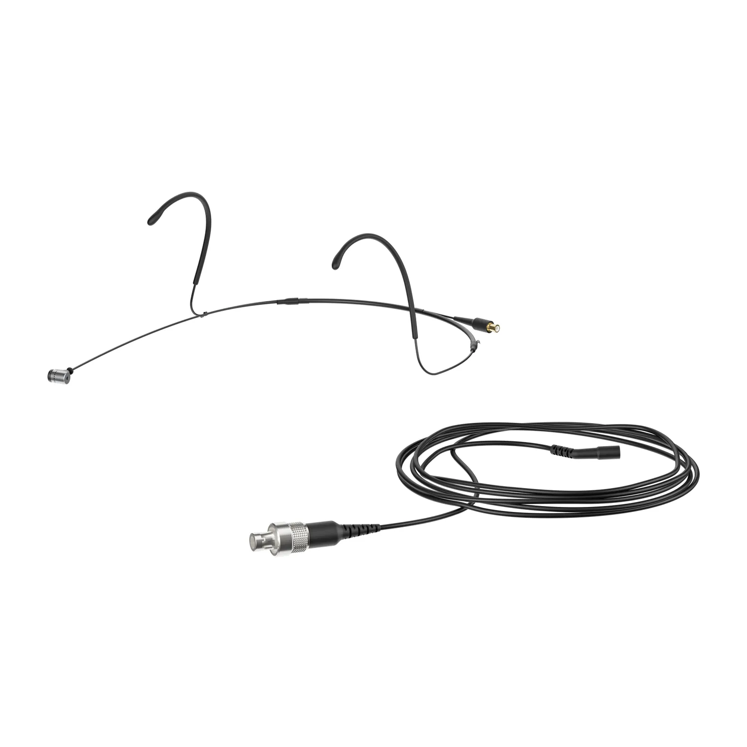 Sennheiser Headmic 4 Neckband Microphone: The black Headmic 4 with its 3-pin cable unplugged.