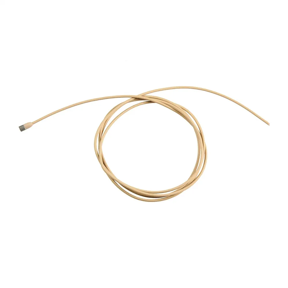 Sennheiser MKE 2 Subminiature Omni Lavalier: The beige MKE 2 with its cable coiled.