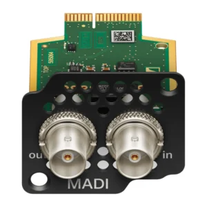 Sennheiser Spectera MADI Card: The BNC card from above, showing its circuit board.