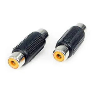 Remote Audio APP11 Phono (RCA) Jack to Phono (RCA) Jack: The two ends of the RCA jack to RCA jack coupler.