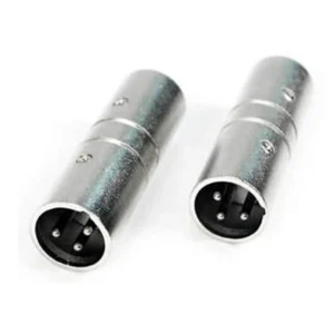 Remote Audio APP13 XLR3M to XLR3M: Two XLR3M to XLR3M barrel adapters.