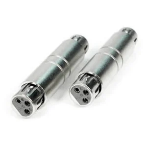 Remote Audio APP34 XLR3F to XLR3F Adapter: Two XLR3F to XLR3F barrel adapters.