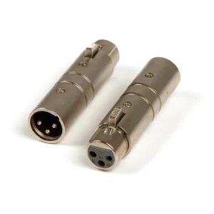 Remote Audio APP37G Ground Lift XLR3F to XLR3M Adapter: An XLR3F to XLR3M barrel adapter, the same housing as the APP37.