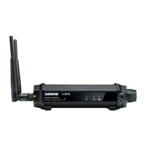 Shure AD610 Diversity ShowLink Access Point: The AD610 access point with its two antennas up.