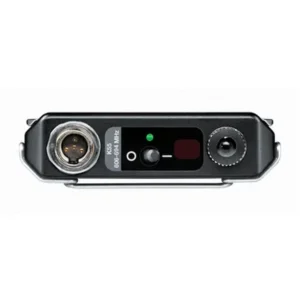 Shure ADX1 Axient Digital Bodypack Transmitter: The top of the ADX1 TA4 version, with its TA4 input.