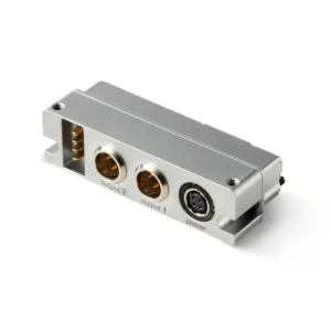 Shure ADX5BP-TA3 Dual TA3 Backplate for ADX5D: The ADX5BP-TA3 backplate, with its two TA3 outputs and Hirose power input.