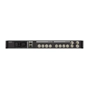 Shure Axient AXT630 Antenna Distribution System: The AXT630 rear panel with its rows of BNC outputs.