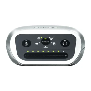 Shure MVi Digital Audio Interface: The MVi's touch panel with its mode, mute, and headphone buttons.